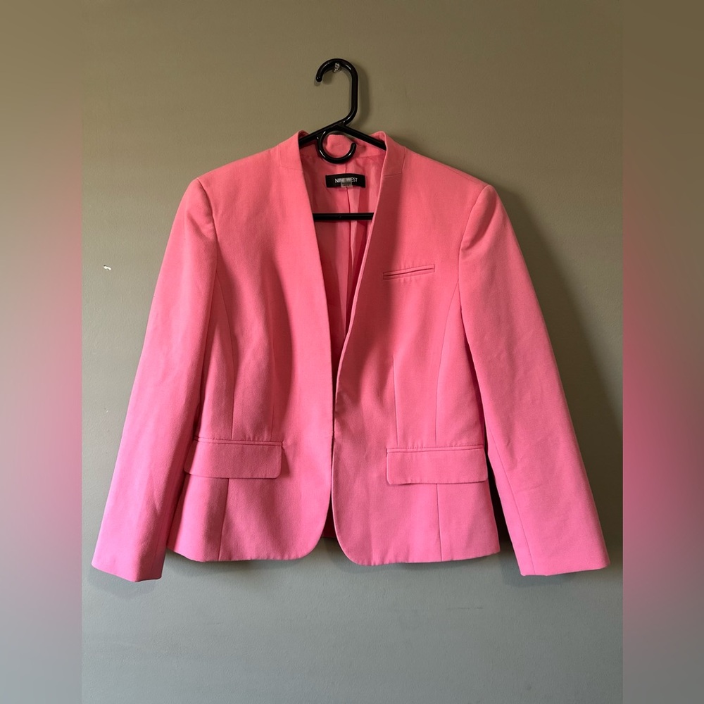 Nine West Pink Blazer Jacket